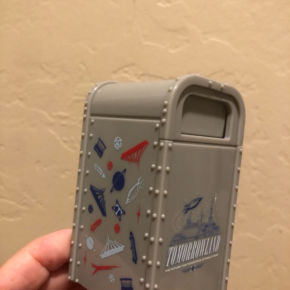 Gray Tomorrowland Themed Mini Trash Can Figurine Set